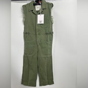ONE TEASPOON Girl's Militare Safari Camp Overalls Size 6-7 $219 NWT
